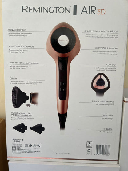 Remington AIR 3D  Salon Collection  Hair Dryer